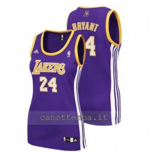 canotta basket donna los angeles lakers kobe bryant #24 blu