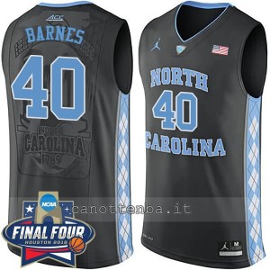 canotta ncaa north carolina tar heels harrison barnes #40 nero