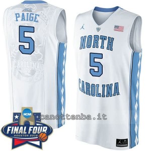 canotta ncaa north carolina tar heels marcus paige #5 bianca