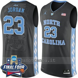 canotta ncaa north carolina tar heels michael jordan #23 nero