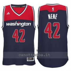 canotta nene hilario #42 washington wizards 2014-2015 blu