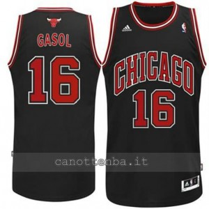 canotta pau gasol #16 chicago bulls revolution 30 nero