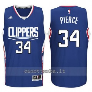 canotta paul pierce #34 los angeles clippers 2015-2016 blu