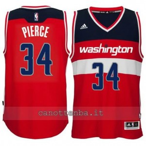 canotta paul pierce #34 washington wizards 2014-2015 rosso