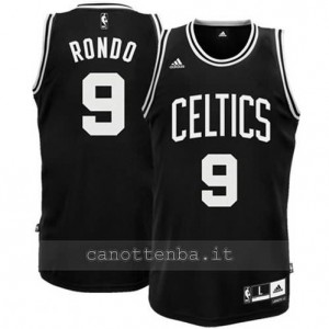 canotta rajon rondo #9 boston celtics revolution 30 nero