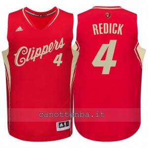 canotta redick #4 los angeles clippers natale 2015 rosso