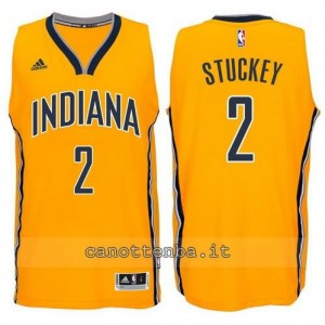 canotta rodney stuckey #2 indiana pacers 2014-2015 giallo