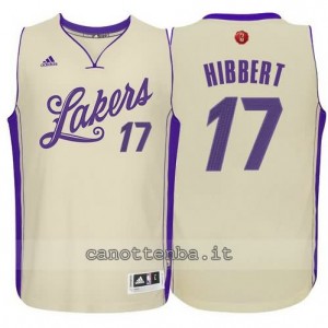 canotta roy hibbert #17 los angeles lakers natale 2015 giallo