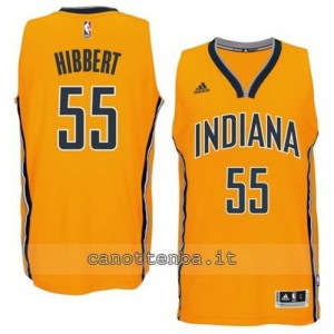 canotta roy hibbert #55 indiana pacers 2014-2015 giallo