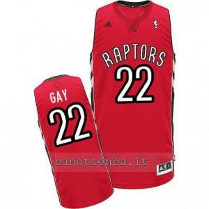 canotta rudy gay #22 toronto raptors revolution 30 rosso