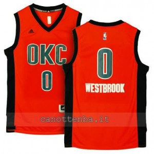 canotta russell westbrook #0 oklahoma city thunder 2015-2016 arancia
