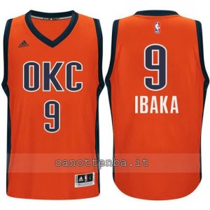 canotta serge ibaka #9 oklahoma city thunder 2015-2016 arancia
