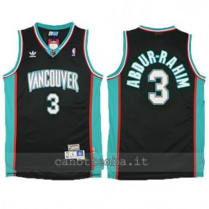 canotta shareef abdur-rahim #3 vancouver grizzlies nero