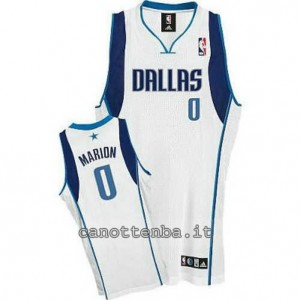 canotta shawn marion #0 dallas mavericks revolution 30 bianca