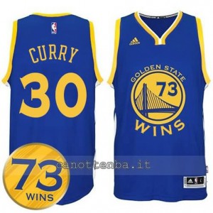 canotta stephen curry #30 golden state warriors 73 wins 2016 blu