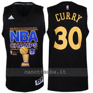 canotta stephen curry #30 golden state warriors campioni 2014-15 nero