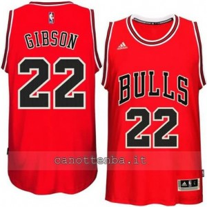 canotta taj gibson #22 chicago bulls 2014-2015 rosso