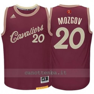 canotta timofey mozgov #20 cleveland cavaliers natale 2015 resso