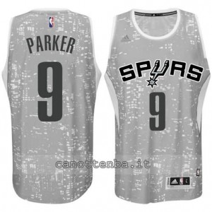 canotta tonny parker #9 san antonio spurs lights grigio