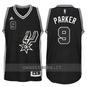 canotta tony parker #9 san antonio spurs 2015-2016 nero