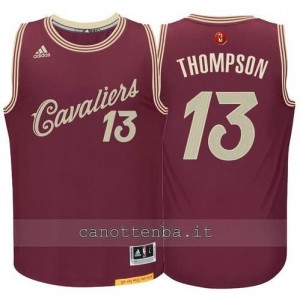 canotta tristan thompson #13 cleveland cavaliers natale 2015 resso