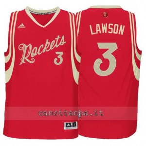 canotta ty lawson #3 houston rockets natale 2015 rosso