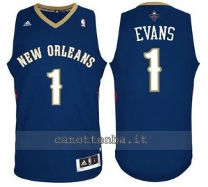 canotta tyreke evans #1 new orleans pelicans revolution 30 blu