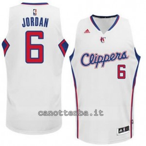 Canotta DeAndre jordan #6 los angeles clippers 2014-2015 bianca