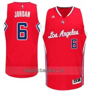Canotta DeAndre jordan #6 los angeles clippers 2014-2015 rosso