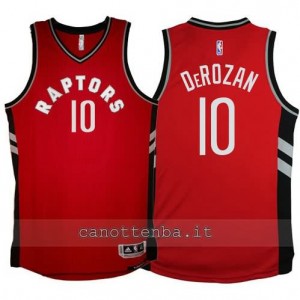 Canotta DeMar DeRezan #10 toronto raptors 2015-2016 rosso