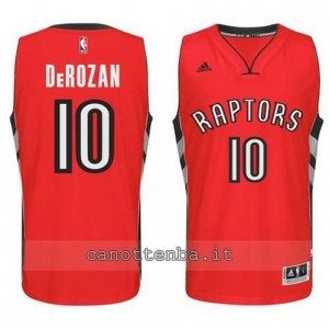 Canotta DeMar DeRozan #10 toronto raptors 2014-2015 rosso