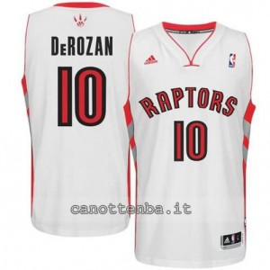 Canotta DeMar DeRozan #10 toronto raptors revolution 30 bianca