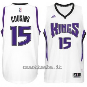 Canotta DeMarcus cousins #15 sacramento kings 2014-2015 bianca