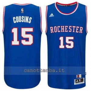 Canotta DeMarcus cousins #15 sacramento kings 2014-2015 blu