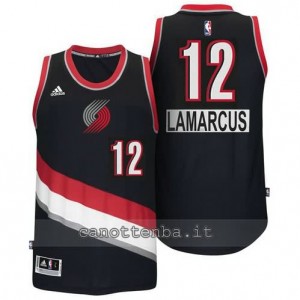 Canotta LaMarcus aldridge #12 portland trail blazers moda nero