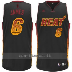 Canotta LeBron James #6 miami heat vibe nero