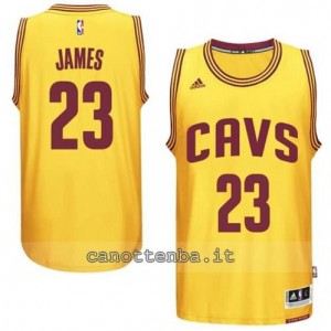 Canotta LeBron james #23 cleveland cavaliers 2014-2015 giallo