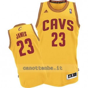 Canotta LeBron james #23 cleveland cavaliers revolution 30 giallo