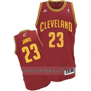 Canotta LeBron james #23 cleveland cavaliers revolution 30 rosso