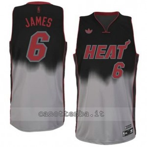 Canotta LeBron james #6 miami heat moda fadeaway