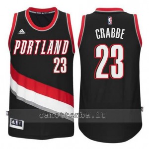 Canotta allen crabbe #23 portland trail blazers 2014-2015 nero