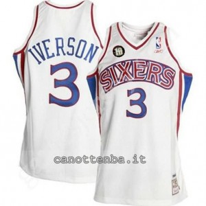 Canotta allen iverson #3 philadelphia 76ers 10th bianca