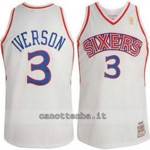 Canotta allen iverson #3 philadelphia 76ers 1996-1997 retro