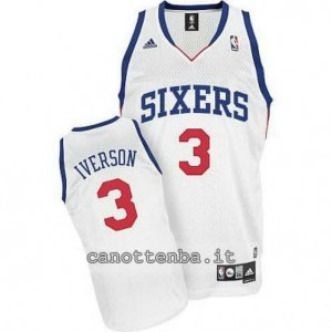 Canotta allen iverson #3 philadelphia 76ers revolution 30 bianca