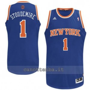 Canotta amar'e stoudemire #1 new york knicks revolution 30 blu