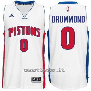 Canotta andre drummond #0 detroit pistons bianca