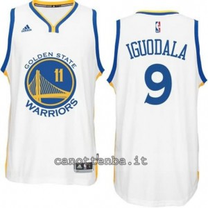 Canotta andre iguodala #9 golden state warriors 2014-2015 bianca