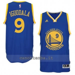 Canotta andre iguodala #9 golden state warriors 2014-2015 blu