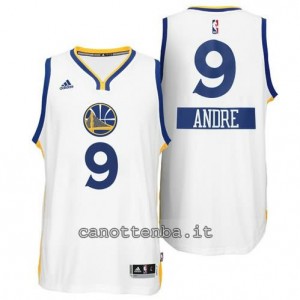Canotta andre iguodala #9 golden state warriors natale 2014 bianca