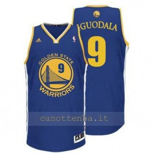 Canotta andre iguodala #9 golden state warriors revolution 30 blu